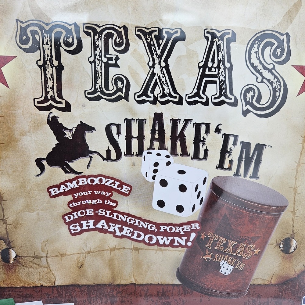 Texas Shake'Em Family Board Game New 2011 Discovery Bay Games